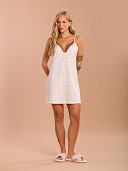 PIJAMA FEMININO CAMISOLA ALÇA COM DETALHES EM RENDA