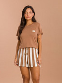 PIJAMA FEMININO SHORT DOLL MANGA CURTA