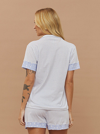 PIJAMA FEMININO CAMISARIA MANGA CURTA