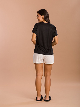 PIJAMA FEMININO SHORT DOLL MANGA CURTA