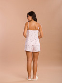 PIJAMA FEMININO SHORT DOLL ALÇA COM DETALHE EM RENDA