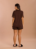 PIJAMA FEMININO CAMISARIA CURTA COM DETALHES EM RENDA