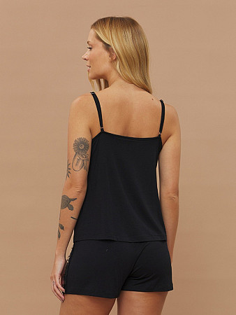 PIJAMA FEMININO SHORT DOLL ALÇA COM RENDA