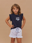 PIJAMA FEMININO SHORT DOLL MANGA CURTA INFANTIL