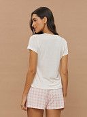 PIJAMA FEMININO SHORT DOLL MANGA CURTA