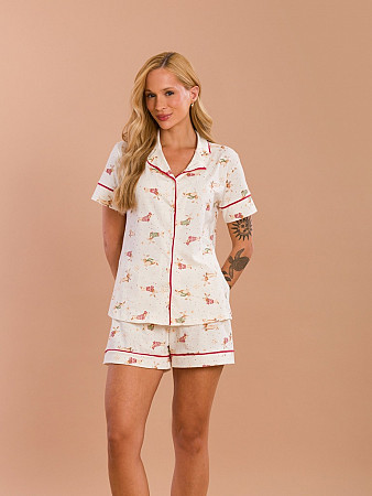 PIJAMA FEMININO CAMISARIA CURTA
