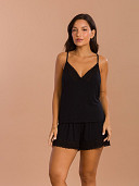 PIJAMA FEMININO CAMISOLA ALÇA COM DETALHES EM RENDA