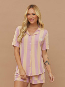 PIJAMA FEMININO CAMISARIA MANGA CURTA