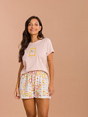 PIJAMA FEMININO SHORT DOLL MANGA CURTA
