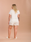 PIJAMA FEMININO PLUS SIZE SHORT DOLL MANGA CURTA