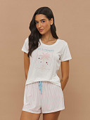 PIJAMA FEMININO SHORT DOLL MANGA CURTA