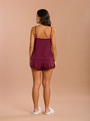 PIJAMA FEMININO SHORT DOLL ALÇA COM DETALHES EM RENDA