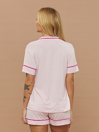 PIJAMA FEMININO CAMISARIA MANGA CURTA