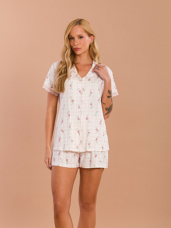 PIJAMA FEMININO CAMISARIA CURTA