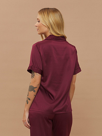 PIJAMA FEMININO CAMISARIA LONGA COM MANGA CURTA