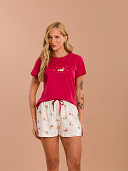 PIJAMA FEMININO SHORT DOLL MANGA CURTA