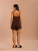 PIJAMA FEMININO SHORT DOLL ALÇA COM DETALHES EM RENDA