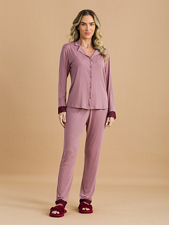 PIJAMA FEMININO CAMISARIA LONGO
