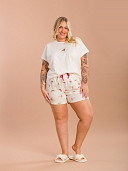 PIJAMA FEMININO PLUS SIZE SHORT DOLL MANGA CURTA