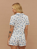 PIJAMA FEMININO CAMISARIA MANGA CURTA
