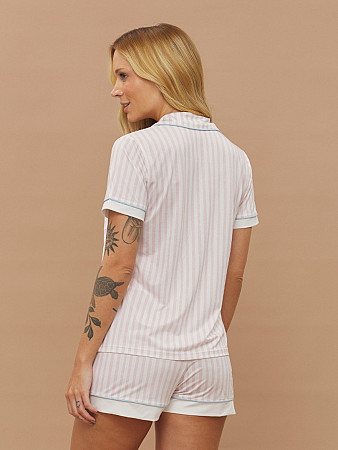 PIJAMA FEMININO CAMISARIA MANGA CURTA
