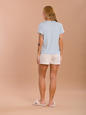 PIJAMA FEMININO SHORT DOLL MANGA CURTA