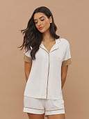 PIJAMA FEMININO CAMISARIA MANGA CURTA