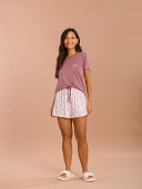PIJAMA FEMININO SHORT DOLL MANGA CURTA