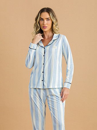 PIJAMA FEMININO CAMISARIA LONGO