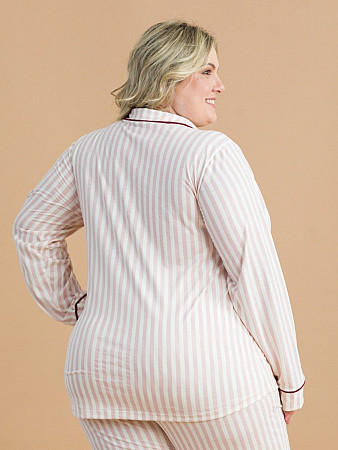 PIJAMA FEMININO CAMISARIA LONGO PLUS SIZE
