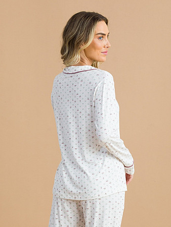 PIJAMA FEMININO CAMISARIA LONGO