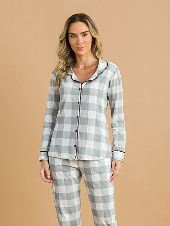 PIJAMA FEMININO CAMISARIA LONGO