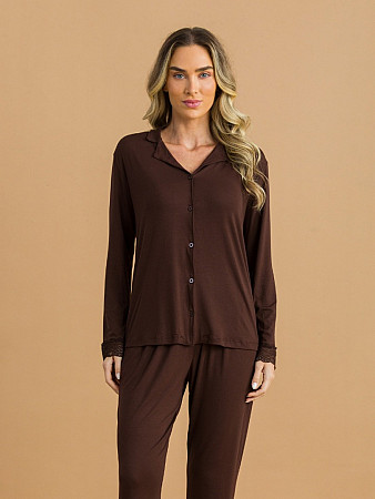 PIJAMA FEMININO CAMISARIA LONGO