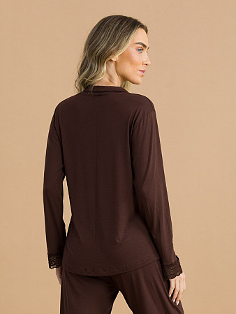 PIJAMA FEMININO CAMISARIA LONGO