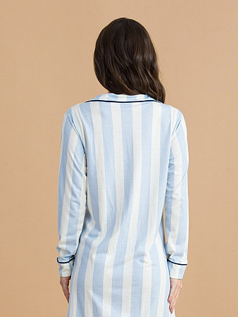 PIJAMA FEMININO CAMISOLA CAMISARIA MANGA LONGA