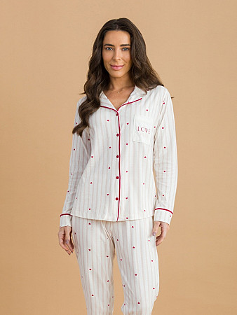 PIJAMA FEMININO CAMISARIA LONGO
