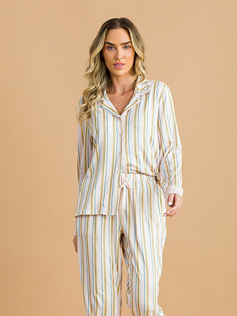 PIJAMA FEMININO CAMISARIA LONGO COMFY