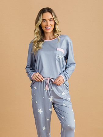 PIJAMA FEMININO LONGO COMFY