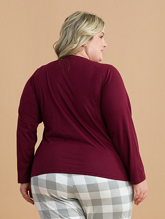 PIJAMA FEMININO LONGO PLUS SIZE