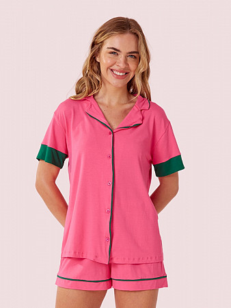 PIJAMA FEMININO CAMISARIA MANGA CURTA