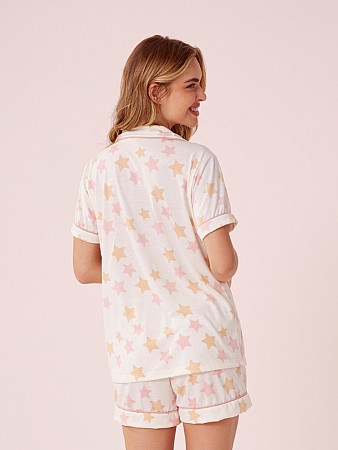 PIJAMA FEMININO CAMISARIA MANGA CURTA