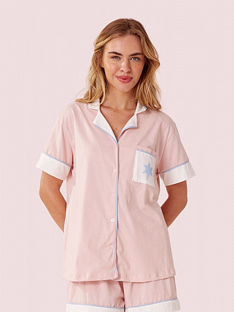 PIJAMA FEMININO CAMISARIA MANGA CURTO