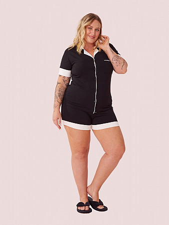 PIJAMA PLUS SIZE CAMISARIA MANGA CURTA