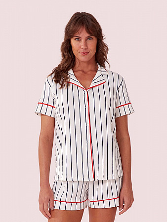 PIJAMA FEMININO CAMISARIA MANGA CURTA