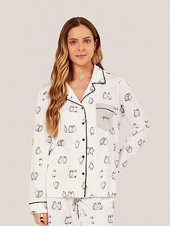 PIJAMA FEMININO CAMISARIA LONGO