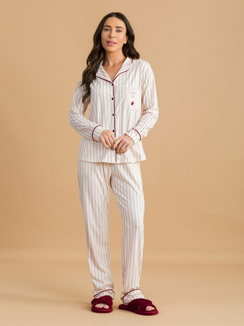 PIJAMA FEMININO CAMISARIA LONGO