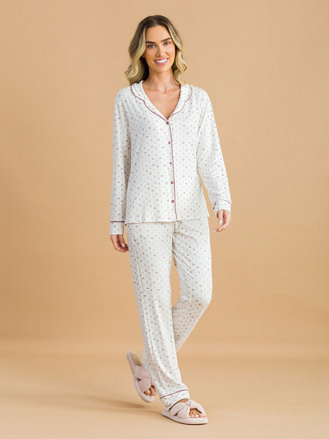 PIJAMA FEMININO CAMISARIA LONGO
